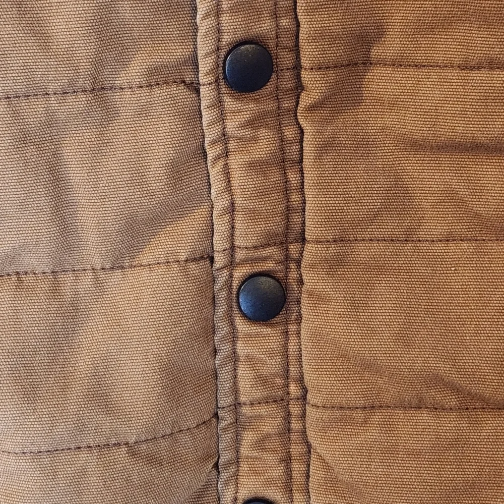 UNIONBAY Brown Quilted Kids Vest Flannel Lined